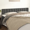 vidaXL - Hoofdborden - 2 - st - 80x5x78/88 - cm - fluweel - donkergrijs