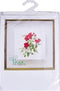 Thea Gouverneur - Borduurpakket met telpatroon - 411 - Voorgesorteerde DMC Garens - Fervid Roos - Linnen - 44 cm x 44 cm - DIY Kit