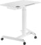 VDD Gaming - Zit Sta Bureau - Verrijdbaar - In hoogte verstelbaar 76-113 cm - Wit - Bureaublad 80 x 58 cm