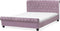 AVALLON - Tweepersoonsbed - Roze - 160 x 200 cm - Fluweel