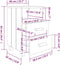 vidaXL - Nachtkastje - HAMAR - 40x35x62 - cm - massief - grenenhout - wit