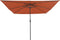 vidaXL - Vierkante - Tuinparasol - met - LED-licht - 295x245 - cm - Terracotta