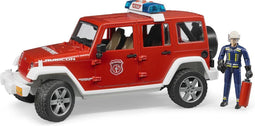Bruder - Jeep Wrangler Unlimited Rubicon Fire Dept vehicle with fireman (BR2528)