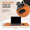 WURK Professionele Bureau Onderlegger - Bureau Organizer - Muismat XXL - Inclusief Kabel Clip - 90x45 cm - Bruin