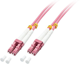 Lindy 46341 - Glasvezel Aansluitkabel - Multimode OM4 2.00 m - Roze