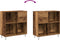 vidaXL - Media - Kast - Artisan - Eiken - 84.5x38x90 - cm - Bewerkt - Hout