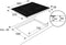 ETNA KIF780ZT - Inductiekookplaat - 80 cm - 5 kookzones - 7200 W