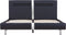 vidaXL - Bedframe - met - LED - kunstleer - zwart - 140x200 - cm