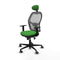 Jorquera Piqueras y Crespo 1D036G1 - Bureaustoel - Hoofdsteun - Groen