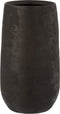 J-Line vaas Oneffen Ruw - keramiek - zwart - large - 41.50 cm hoog