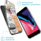 iMoshion Hoesje Geschikt voor iPhone SE (2022) / SE (2020) / 8 / 7 Hoesje Siliconen - iMoshion Design hoesje - Meerkleurig / Post Travel
