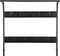 ERRO Kapstok - Garderoberek - 9 haken - 72x34x183cm - zwart