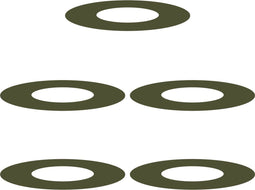 vidaXL - Plantenring - 5 - stuks - Olijfgroen - Ø30/60 - cm - staal