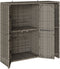 vidaXL - Opbergkast - Grijs - 100x36x102 - cm - Riet