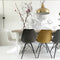 Kick kuipstoel Velvet Goud - zwart frame | Set van 2