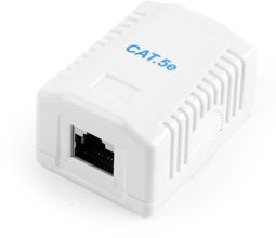 Gembird NCAC-1F5E-01 - PoE injector - CAT5E FTP keystone jacks - Wit