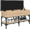 vidaXL - Schoenenbank - 82x32x45 - cm - bewerkt - hout - sonoma - eikenkleurig