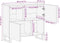 vidaXL - Dressoir - 80x33x75 - cm - massief - mangohout - zwart