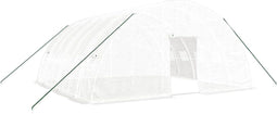 vidaXL - Tuinkas - met - stalen - frame - 36 - m² - 6x6x2,85 - m - wit