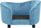 vidaXL - Hondenbank - 69x49x40 - cm - pluche - turquoise
