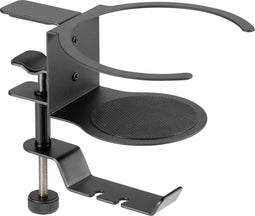 SpeaKa Professional SP-HCH-120 Koptelefoonhouder Geïntegreerde kabelvoering Zwart