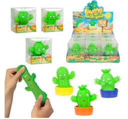 FUN Kneedcactus - Stressverlichter - 12 stuks (35429Z)