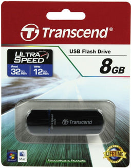 Transcend JetFlash 600 - USB-stick 8GB - Zwart
