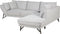 ELGA - Hoekbank - Lichtgrijs - Linkszijdig - Linnen