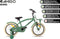 AMIGO 2Cool Jongensfiets 16 Inch - Kinderfiets voor 4 tot 6 Jaar - 100-115 cm - Groen - met Zijwieltjes