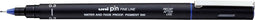 Fineliner uni-ball pin 0.3mm blauw | 12 stuks