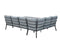Garden impressions - Sergio L/D set 3-dlg links carbon black/ mint grey