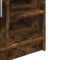 vidaXL - Wastafelkast - 63x29x55 - cm - bewerkt - hout - gerookt - eikenkleurig