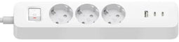 Xiaomi BHR07UKEU - Stekkerdoos - 3x Schuko 1x USB-A 2x USB-C - Wit
