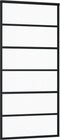 vidaXL - Schuifdeur - met - beslag - 90x205 - cm - aluminium - en - ESG-glas