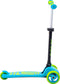 AMIGO Twister 3-Wiel Step - Kinderstep Opvouwbaar - In hoogte verstelbaar - Voetrem - Vanaf 3 jaar - Jongens / Meisjes - Blauw/Lime