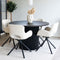 House Nordic Eetkamerstoel Amorim Bouclé Off-White Draaibaar