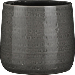 Mica Decorations Floyd Bloempot - H21 x Ø24 cm - Grijs