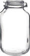 Bormioli Rocco Weckpot/inmaakpot - 4L - glas - met beugelsluiting - luchtdicht - voorraadpot