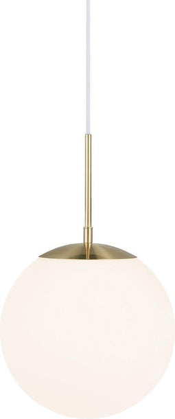 Nordlux Grant 25 - Hanglamp - Opaalglas - Messing