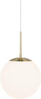 Nordlux Grant 25 - Hanglamp - Opaalglas - Messing