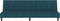 vidaXL - Slaapbank - 2-zits - fluweel - blauw