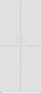vidaXL - Schoenenkast - 80x39x178 - cm - bewerkt - hout - wit