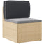 vidaXL - Ligbedkussen - voor - Rugleuning - Zwart - 60x40x12 - cm - Oxford - Stof