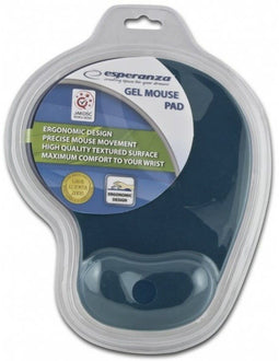Esperanza EA137B - Muismat - Siliconen met polssteun - Blauw