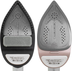 ADLER AD5044 - Kledingstomer en strijkijzer 2 in 1 - Keramische zoolplaat LED - Witgoud