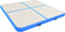 vidaXL - Gymnastiekmat - met - pomp - opblaasbaar - 200x200x20 - cm - PVC - blauw