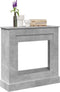 vidaXL - Haardombouw - 90x30x90 - cm - bewerkt - hout - betongrijs