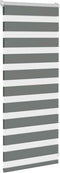 vidaXL - Zebra - rolgordijn - 60x100 - cm - stofbreedte - donkergrijs - 55,9 - cm