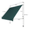 Coast Klemmarkies 250 cm - Verstelbaar 200-300 cm - UV-bestendig - Groen