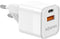 Aisens ASCH-30W2P004-W - Oplader - 30W USB type-A en USB type-C - Wit